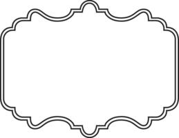 This elegant black wavy frame adds a touch of sophistication, perfect for certificates, invitations, or any design requiring a refined border vector