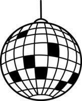 A drawing style icon of disco ball vector