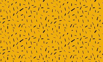 Small dash background. Seamless pattern. Hand drawn noise texture on yellow background vector