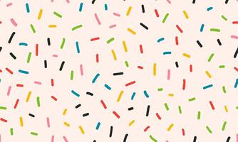 Colorful simple seamless pattern with small black lines. Hand drawn noise texture vector