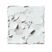 Textured plaster isolated on a transparent background showcasing unique surface patterns and details for artistic use, typical plaster isolated on a transparent background png