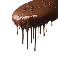 Rich chocolate dripping down in a smooth cascade, showcasing a decadent texture against a neutral background, chocolate dripping png