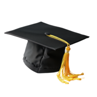 Graduation cap in isolation on a transparent background symbolizing academic achievement and future opportunities, graduation students cap isolated on transparent background png