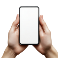 A person holds a mobile phone with a blank screen ready for design showcasing in an indoor setting, Mobile phone screen mockup, smartphone display mockup and money, dollars png