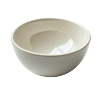 Empty ceramic bowl isolated on a transparent background for culinary and design applications, empty bowl isolated on transparent background png
