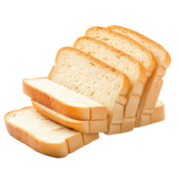 Freshly sliced bread displayed on a transparent background for culinary inspiration and food preparation ideas, sliced bread isolated on transparent background png
