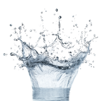 Dynamic water splash captured on a transparent background, showcasing movement and clarity in a frozen moment, water splash isolated on transparent background png