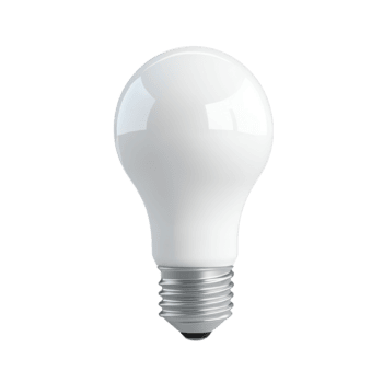 LED light bulb isolated on a transparent background showcasing modern energyefficient design and versatile applications, LED light bulb 3d isolated on transparent background png