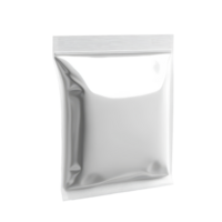Blank snack packaging in side view isolated on a neutral background for branding and product design purposes, Side view of blank snack packaging isolated png
