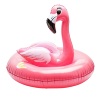 Colorful pink flamingo pool float against a transparent background for summer fun and relaxation, Pink Flamingo Pool Float On transparent background png