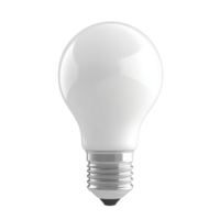 Isolated LED light bulb on a transparent background showcasing modern energyefficient design for home lighting solutions, LED light bulb 3d isolated on transparent background png