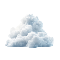 A fluffy transparent cloud isolated on a bright transparent background creating a serene and calming atmosphere, HighResolution transparent Cloud isolated on transparent background png