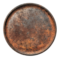 Rusty metal plate with a distressed texture isolated on a transparent background, rusty metal plate isolated on transparent background png