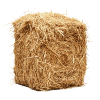 Square hay stack isolated on a clean transparent background perfect for agricultural and rustic themed designs, Hay Stack on transparent background png