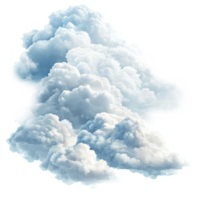 mullido aislado nubes en contra un brillante transparente antecedentes creando un sereno y tranquilo atmósfera, transparente nubes aislado en transparente antecedentes png