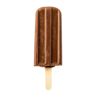 A chocolate popsicle on a transparent background, showcasing delicious dessert enjoyment any time of the day, Chocolate Popsicle Isolated on transparent background png
