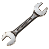 Spanner tool isolated against plain background highlighting its design and usability for various mechanical tasks, Spanner tool isolated png