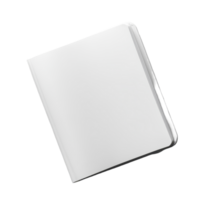 uma limpar \ limpo transparente caderno colocada plano em uma transparente fundo para criativo Ideias e organização, transparente Nota livro em transparente arquivo de fundo png