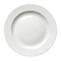 Empty transparent ceramic plate on a plain transparent background, perfect for showcasing culinary creations or table settings, Empty ceramic transparent plate isolated on transparent background png