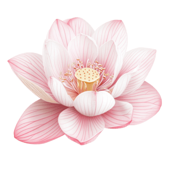 hermosa rosado y transparente loto flor aislado en un limpiar transparente antecedentes exhibiendo delicado pétalos y vívido detalles, aislado en transparente antecedentes formato. png