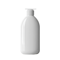 A clean, rounded shampoo bottle stands elegantly on a transparent background, inviting a fresh hair care routine, shampoo bottle on transparent background png