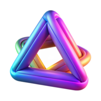 Interlocking Rainbow Triangles Render Abstract Background png