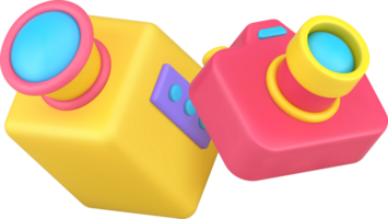and photo camera device for multimedia content creating 3d icon png