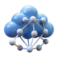 Illustration Cloud Computing Network Connection Abstract png