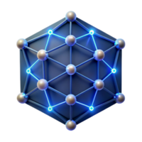 Illustration of a Complex Network Structure Hexagonal Geometric Abstract Background png