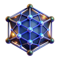 Render of Abstract Geometric Structure Network png