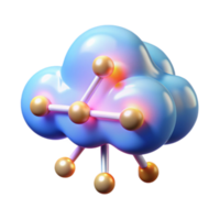 Render Cloud Computing Network Illustration Abstract Background png