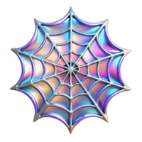 Iridescent Spiderweb Render Abstract Background png