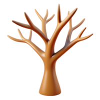 Isometric Render of a Stylized Tree png