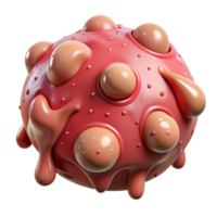 3D Rendered Abstract Blob png