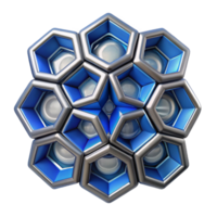 3D Abstract Hexagon Pattern Background png