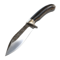 A Rugged Hunting Knife with a Dark Wood Handle png