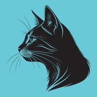 head of a cat vector