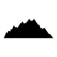 mountains icon. Simple illustration of mountains icon for web design isolated on white background vector