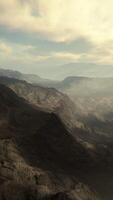 Alpine chains shrouded in the morning fog video