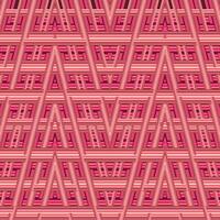 Intricate Pink Geometric Triangular Pattern Design vector