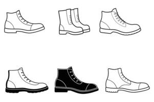 Illustrations of Work Boots vector
