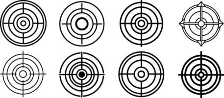 Target Outlines for Design or Print vector
