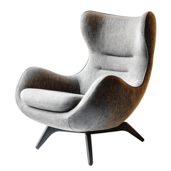 gris silla con un negro marco y un negro amortiguar png