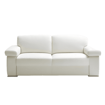 blanco sofá con dos almohadas en eso png
