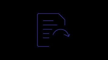 Document or check list icon isolated .business documents icon . Checklist clipboard icon animation video