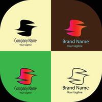 Favorite logo design with different designs of the same shape For business company. vector