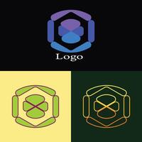 Unique Progressive logo design with different designs of the same shape For business company. vector