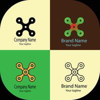 Precious logo design with different designs of the same shape For business company. vector