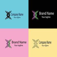 Latest Varied logo design with different designs of the same shape For business company. vector