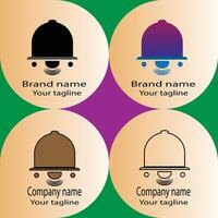 Alarm logo design with different designs of the same shape For business company. vector